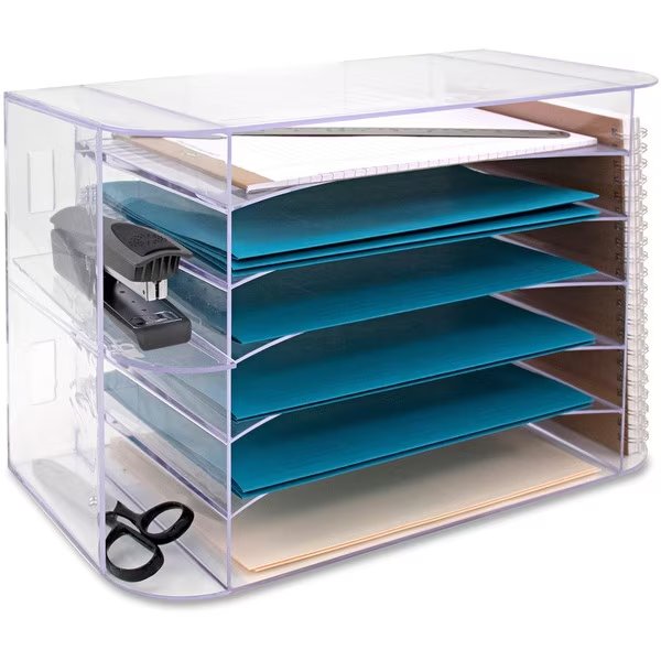 6-tray Jumbo Desk Sorter, Business Source, Mfr#: 86880