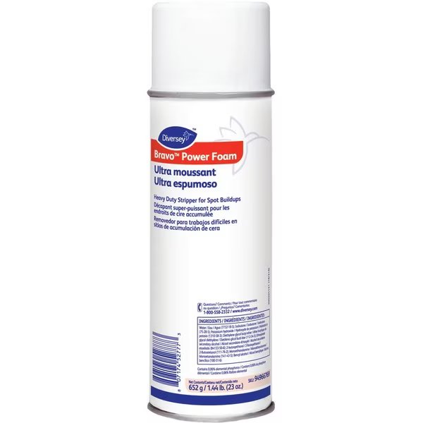 Stripper, Power Foam, Bravo, 23 oz White, PK 12, Diversey, Mfr#: DVO94966769