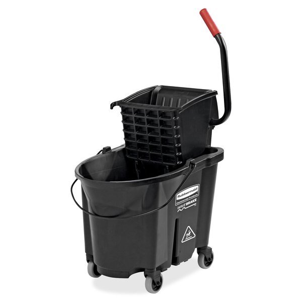 Exec Series Mop Bucket Combo, 35Qt, Black, Rubbermaid Commercial, Mfr#: RCP1863896
