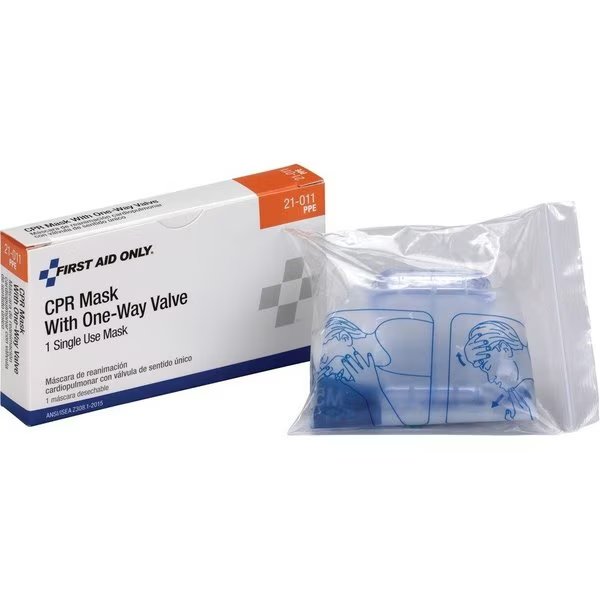 CPR Mask, 1-Way Valve, 3/5