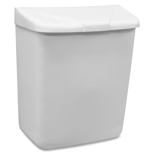 Feminine Hygiene Receptacle, White, Hospeco, Mfr#: HOS250201W