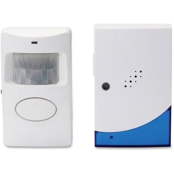 PIR Chime w/ Receiver, Wireless, 20ft Det RNG, Batt Reg'd, WE/BE, Tatco, Mfr#: TCO57930