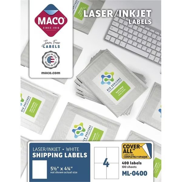 Label, Lsr, 5.5X4.25, We Pk, Maco, Mfr#: MACML0400