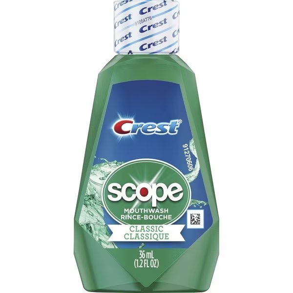 Mouthwash, Classic, Mint, 1.2oz, 180/CT, Green, PK180, P&G, Mfr#: PGC97506