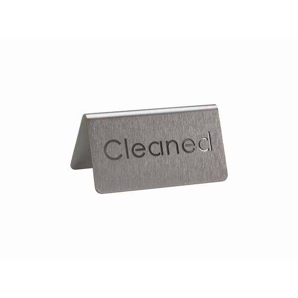 Laser Cut Table Tent, Cleaned, Brushed, Service Ideas, Mfr#: 1C-BF-CLEANED-MOD