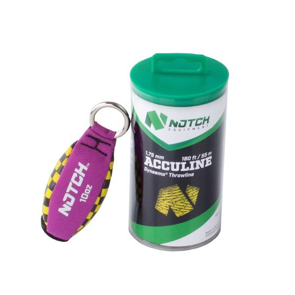 Notch 1.75mm Acculine Throwline Combo 180ft & 10oz bag, Notch Equipment, Mfr#: 27532