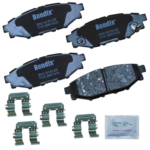 Bendix Premium Copper Free Ceramic BPR Disc Brake Pad - Rear, CFC1114, Bendix, Mfr#: CFC1114