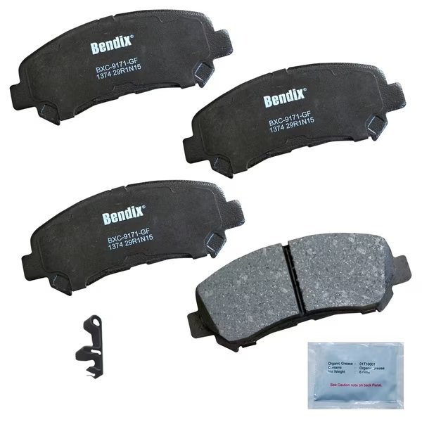 Bendix Premium Copper Free Ceramic BPR Disc Brake Pad - Front, CFC1374, Bendix, Mfr#: CFC1374