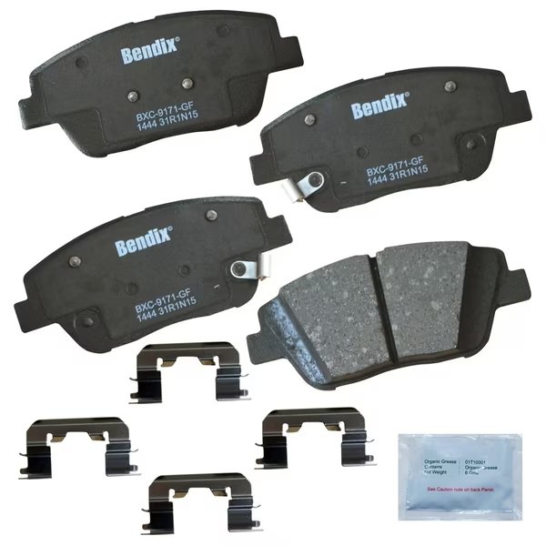 Bendix Premium Copper Free Ceramic BPR Disc Brake Pad - Front, CFC1444, Bendix, Mfr#: CFC1444