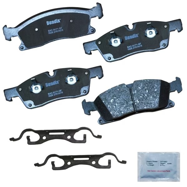 Bendix Premium Copper Free Ceramic BPR Disc Brake Pad - Front, CFC1629, Bendix, Mfr#: CFC1629