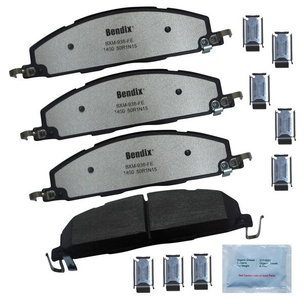 Disc Brake Pad Set, MKD1400FM, Rear, Bendix, Mfr#: MKD1400FM