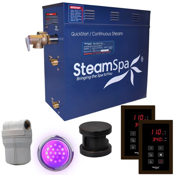 Royal 9 KW QuickStart Bath Generator in Oil Rubbed Bronze, Steamspa, Mfr#: RYT900OB