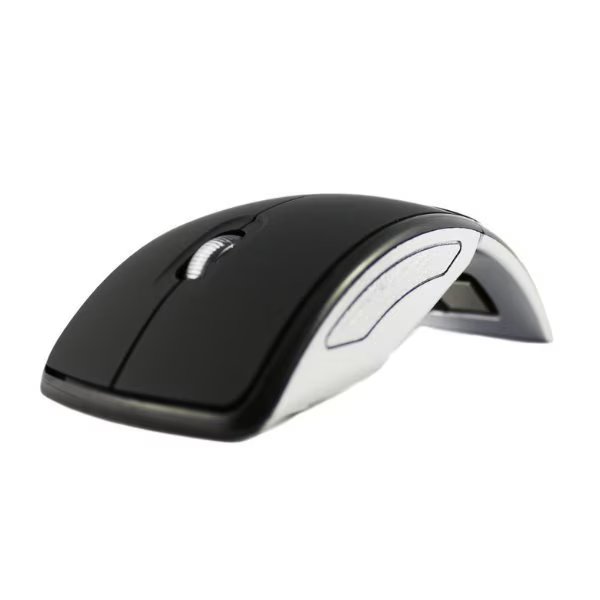 2.4GHz Wireless Folding Foldable Arc Optical Mouse USB Receiver BLACK, Sanoxy, Mfr#: SANOXY-MOUS-ARC-BK