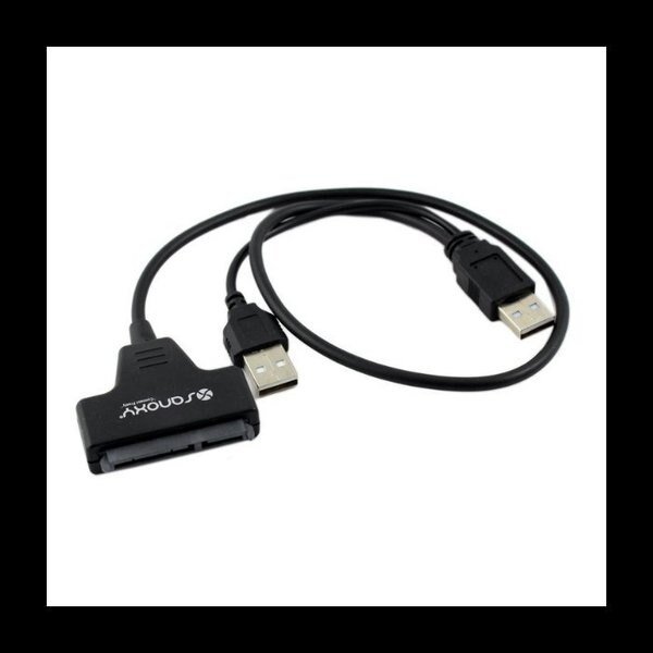 USB 2.0 to 2.5inch SATA Hard Drive Adapter Cable, Sanoxy, Mfr#: SANOXY-VNDR-SATA-USB-CBL-2inch