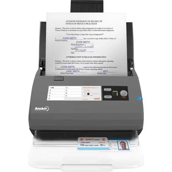Automatic Document Feeder - Desktop - Monochrome Speed Duplex @ 200, Ambir, Mfr#: DS830IX-AS