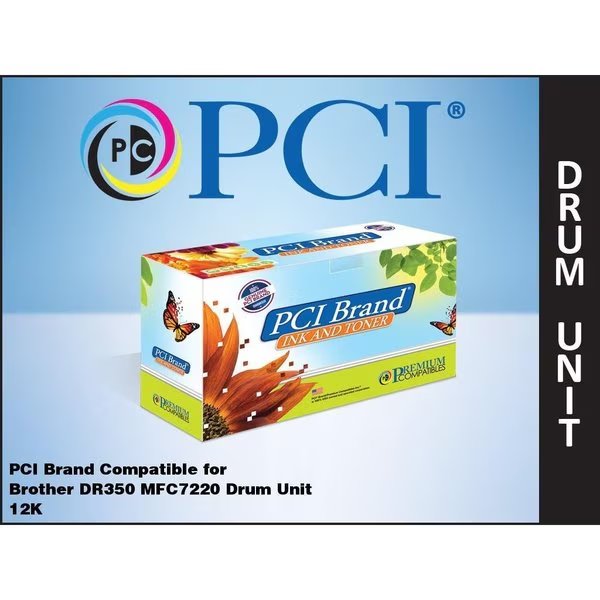 Compatible Brother DR350 Drum Unit 12K Yld for Brother IntelliFax 2820, 2920, MFC7220, 7225N, 7420, Pci, Mfr#: DR350PC