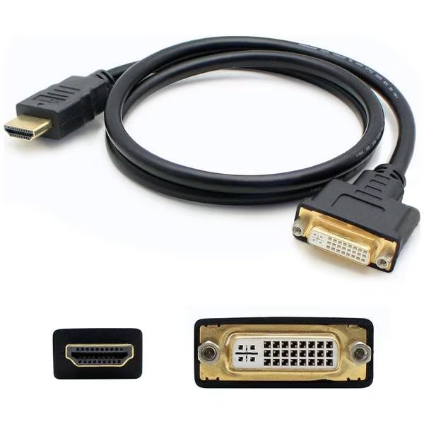3Ft Hdmi/Dvi-D M/F Black Adapter Cbl, Add-On, Mfr#: HDMI2DVIDMF3F