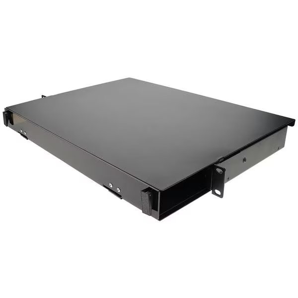 Addon 19-Inch Slide-Out Patch Panel 1U Chassis w/ 4 Open Cassette Bays, Add-On, Mfr#: ADD-PPS-4BAY
