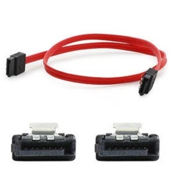 Addon 5-Pack Of 1.5Ft Sata Male To Male Red Serial Cables, Add-On, Mfr#: SATAFLEX18-5PK