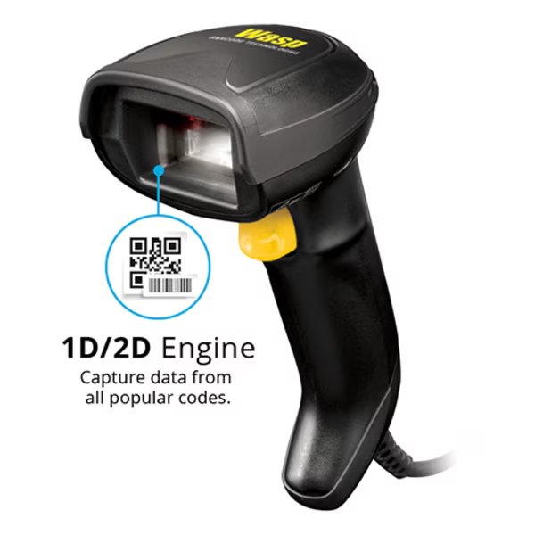 Wasp Wdi4700 2D Scanner Digital Imager Barcode Scanner, Usb, Wasp Technologies, Mfr#: 633809007149