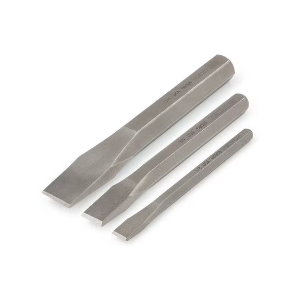 Cold Chisel Set, 3-Piece (1/2, 3/4, 1 in.), Tekton, Mfr#: PNC91003