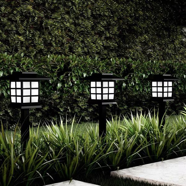 Solar Pathway Lights, Black, 6PK, Pure Garden, Mfr#: 50-LG1057