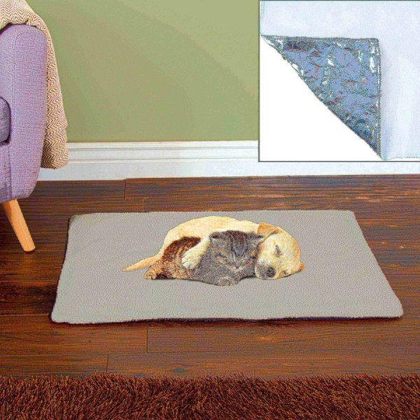 Pet Adobe Thermal Dog Bed - Self-Warming 25x18, Gray, Pet Adobe, Mfr#: 547604EGY