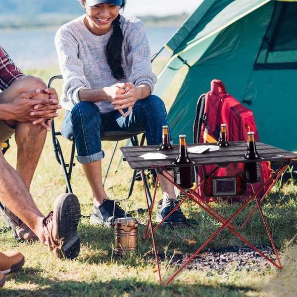 Camp Table - Outdoor Folding Table with Cupholders and Carrying Bag for Camping by Outdoors, Wakeman, Mfr#: 75-CMP1078