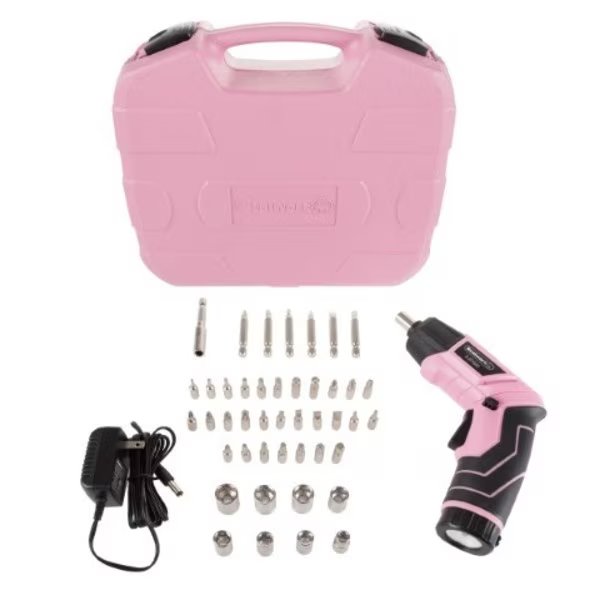 45-piece Pivoting Screwdriver, Cordless Power Tool with Rechargeable 3.6V Lithium Battery, and Case, Fleming Supply, Mfr#: 178947ATM