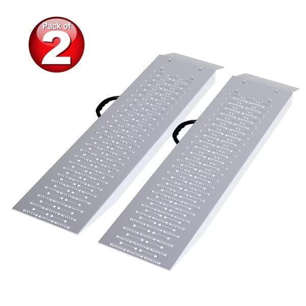 Set of Two 35.5-Inch Ramps for ATVs, Mowers, Carts, and More - 1200lb Combined Capacity by, Stalwart, Mfr#: 75-CAR1066