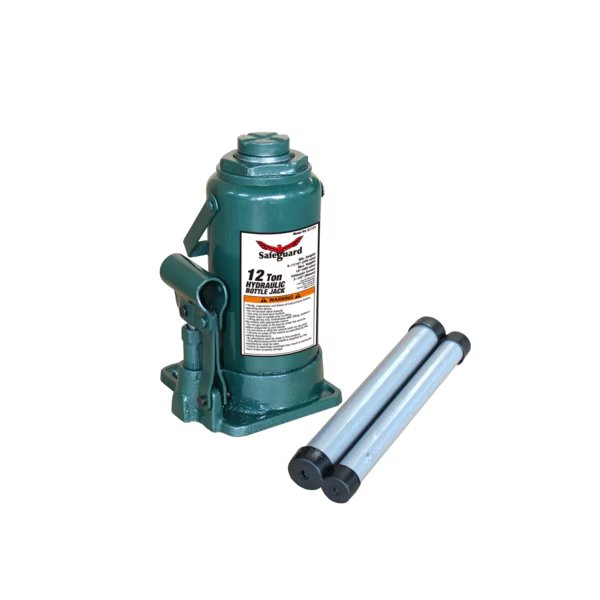 Bottle Jack, Steel, 12 Ton Capacity, Safeguard, Mfr#: 61121