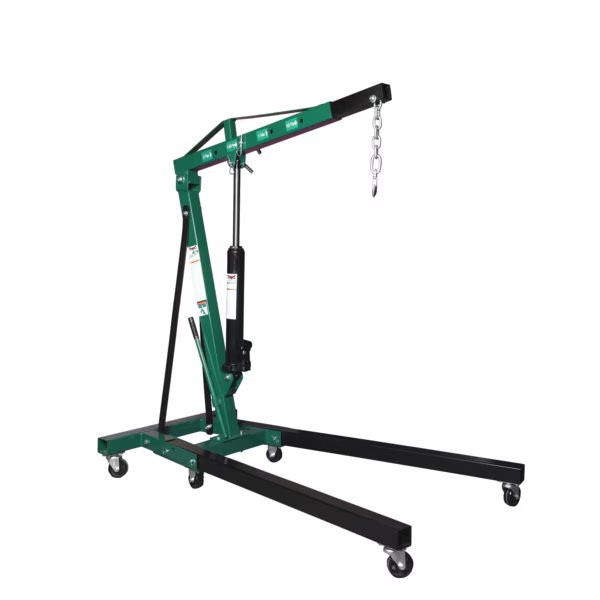 Folding Engine Crane, Steel, 2 Ton Capacity, Safeguard, Mfr#: 67020
