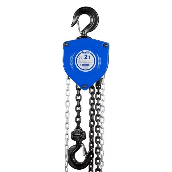 Tralift Manual Chain Hoist, 4,000 lb. (2 Ton) Load Capacity, 10 ft. Lift, Tractel, Mfr#: 41529