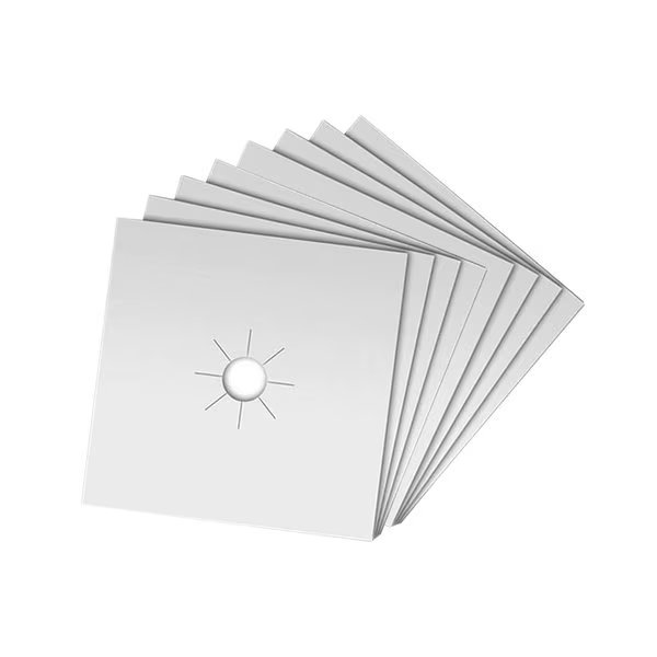 8-Pack: Non-Stick Stove Covers and Burner Protector, 8PK, 1947Kitchen, Mfr#: TI-4SFC-SIL-2PK