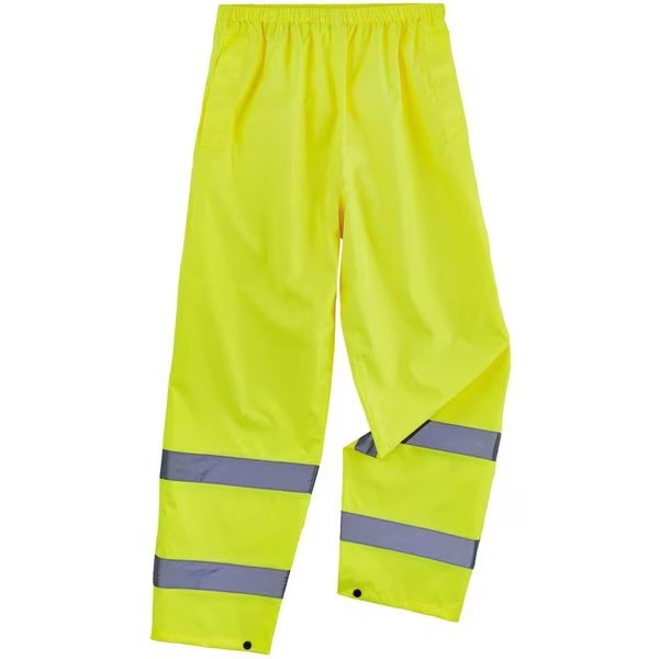 Lime L Lightweight Hi-Vis Rain Pants - Class E, Glowear By Ergodyne, Mfr#: 8916