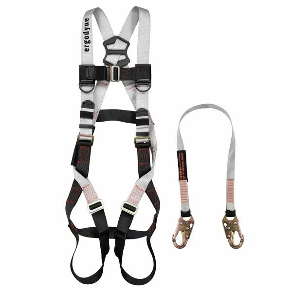 Black and Gray Fall Restraint Kit, Squids By Ergodyne, Mfr#: 3201