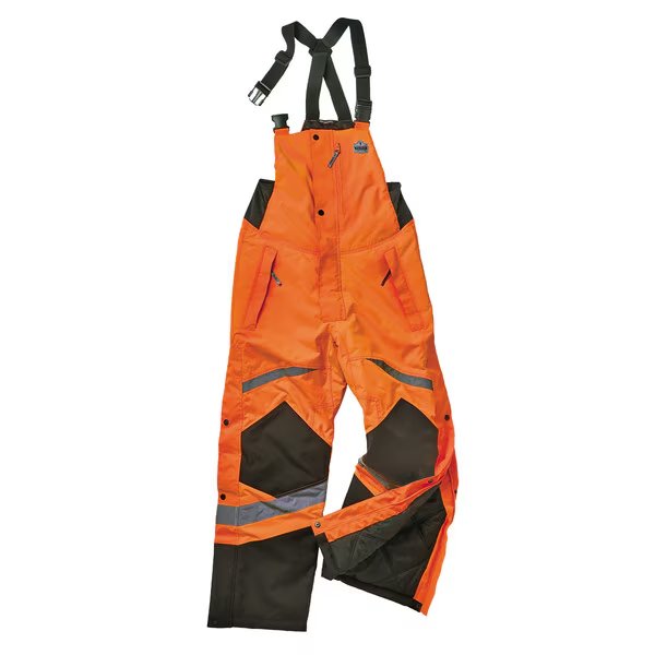 8928 5XL Orange Class E Hi-Vis Insulated Bibs, Glowear By Ergodyne, Mfr#: 8928
