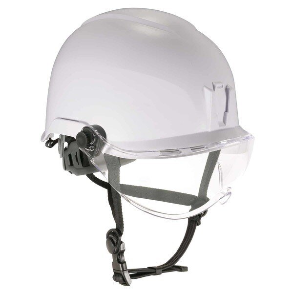 Anti-Fog Clear Lens White Class E Safety Helmet with Visor, Skullerz By Ergodyne, Mfr#: 8974V