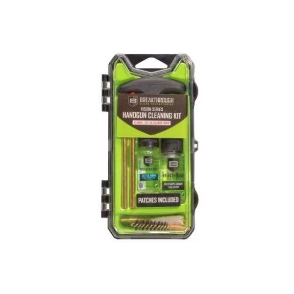 Vision Series Pistol Cleaning Kit, .357, .38 Caliber & 9mm, Multi-Color, Breakthrough Clean Technologies, Mfr#: BT-ECC-35/38/9
