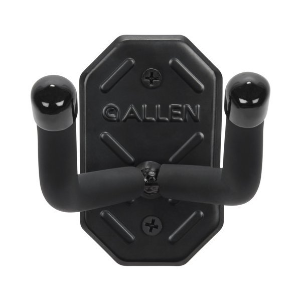 Defender Double Hooks with Metal Mounting Plate, Black, Allen Co, Mfr#: 5646