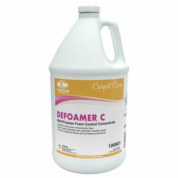 DEFOAMER C - 4/1 GL CASE, Defoamer Carpet Cleaner, 4PK, Theochem, Mfr#: 100801-99990-7G