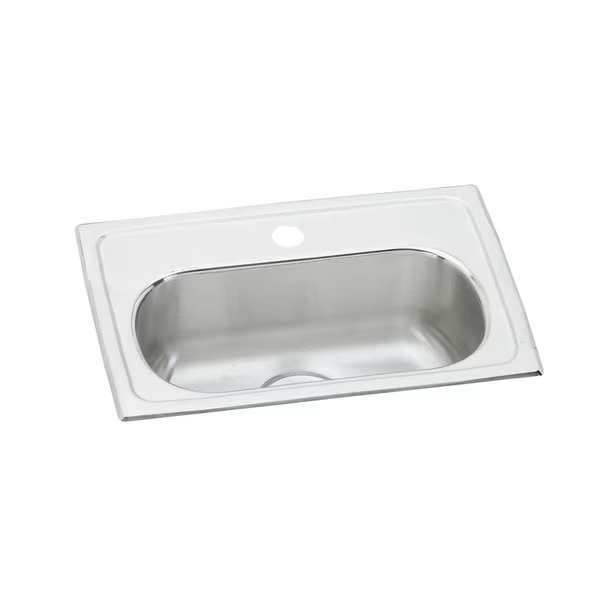 13 in W x 19.5 in L x 6.125 in H, Stainless Steel, Elkay, Mfr#: LMR20131