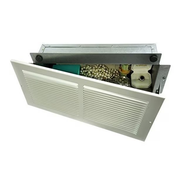 WS1 Wall Safe, Hidden as Air Vent in Plain Sight, Secures Jewelry, Valuables, Cash, Tjernlund Products, Mfr#: WS1