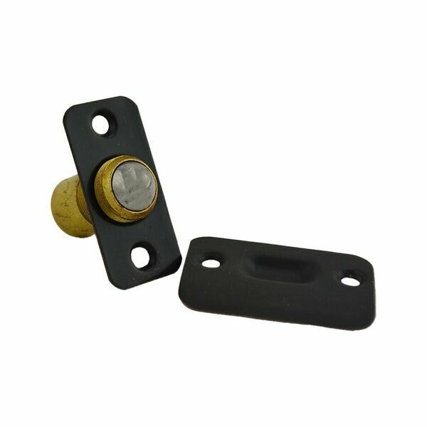 Solid Brass Round Corner Ball Catch Aged Bronze Finish, Ives Commercial, Mfr#: 349B716