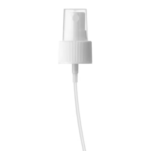 24-410 P/P Fine Mist Sprayer White Ribbed .12Ml-.14Ml , 4.375 Inch Dip Tube Clear P/P Hood, Tricorbraun, Mfr#: 141106