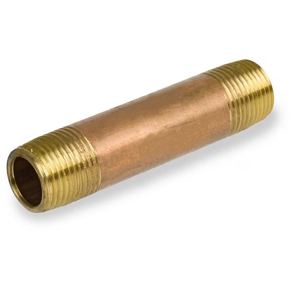 Close Nipple - Brass - Schedule 40 - Seamless - Fully Threaded - 3 NPT Male - 2-5/8 Long, Usa Industrials, Mfr#: ZUSA-PF-18909