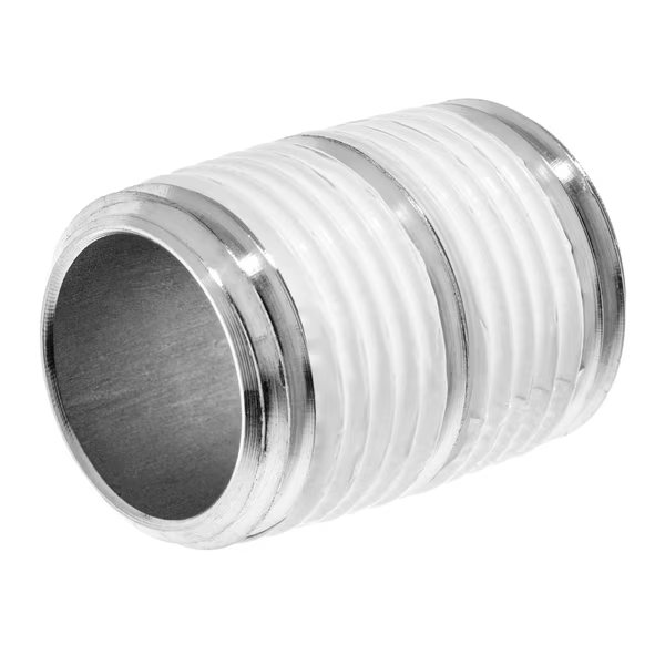 Pipe Fitting w Sealant - Aluminum - Sch40 - Close Nipple - 1