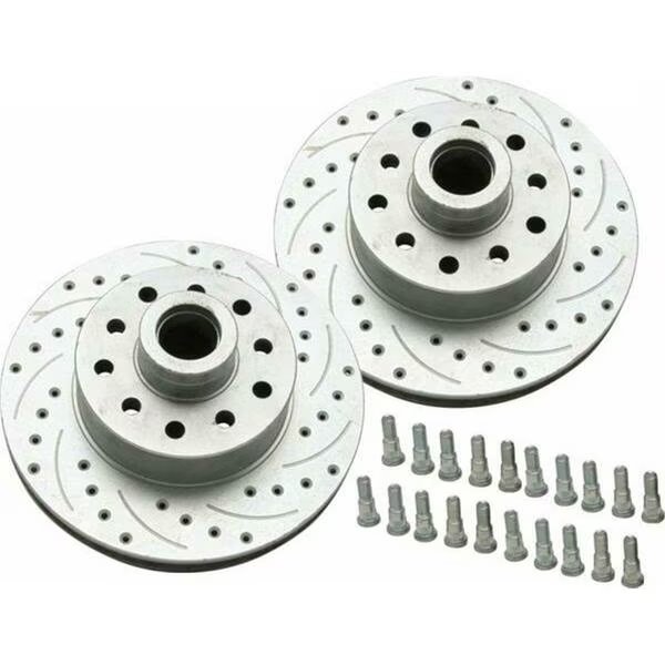SureStop Drilled and Slotted 11 in. 5 Bolt Mustang II Rotors GM and Ford Bolt Pattern, Bookazine, Mfr#: TI77459