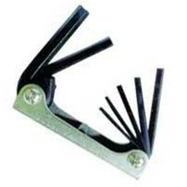 7 Piece Folding Metric Hex Bit Set, K-Tool International, Mfr#: KTI71475