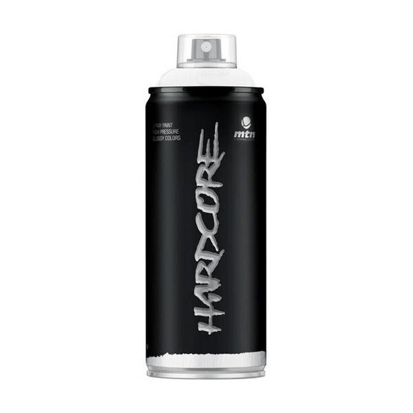 Montana Colors 1863885 11 oz Hardcore Gloss Spray Paint; White - 6 per Pack, Montana Colors, Mfr#: 1863885